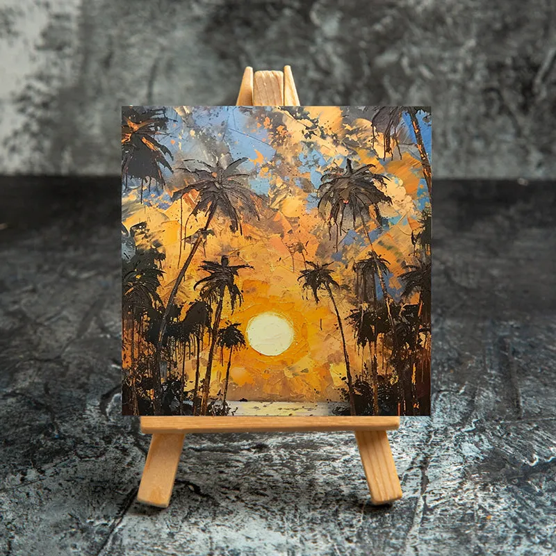 Sunset At Palm Grove Showpiece media 4