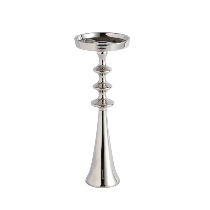 Aureline Classic Pedestal Candle Holder -Silver media 4