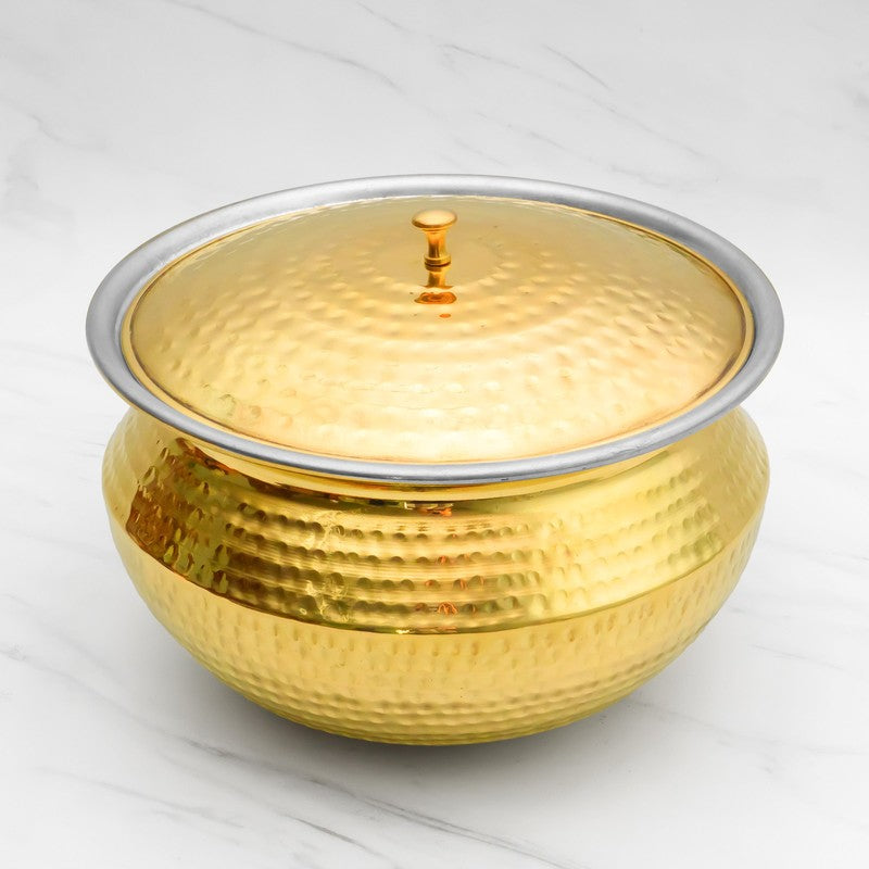 Cookelle Durable Brass Handi - 8000 mL media 3
