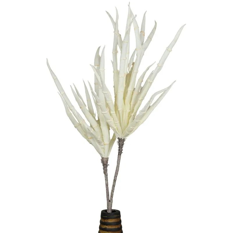 Classic Real Touch Artificial Yucca Foam Flower - Cream media 3