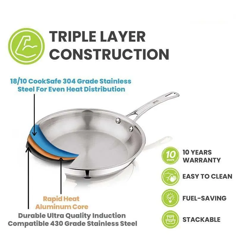 Venko Induction Safe Frying Pan - 2500 ML / 10 Inches media 3