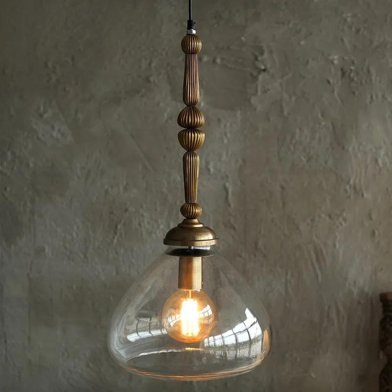 Kurasi Drop Glass Ceiling Lamp media 1