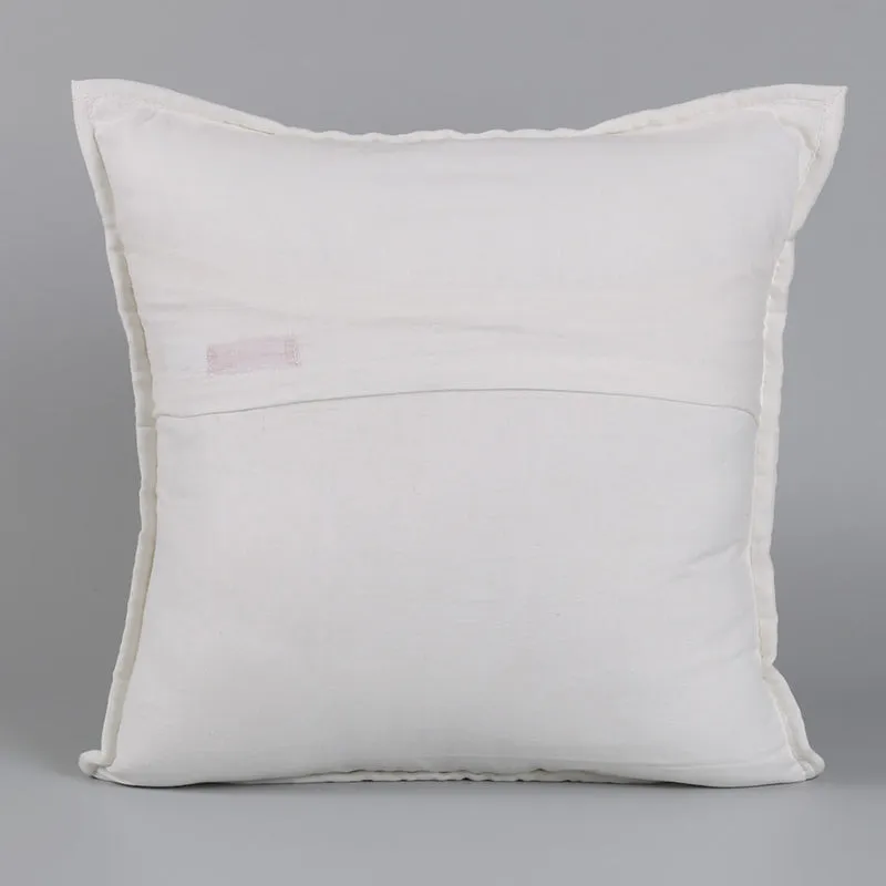 India Circus Floral Tetra Tufted Cotton Cushion Cover - Set Of Two media 4