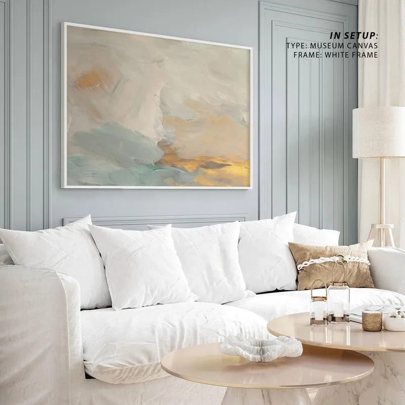 Smear Blot Canvas Painting - Black Frame media 3