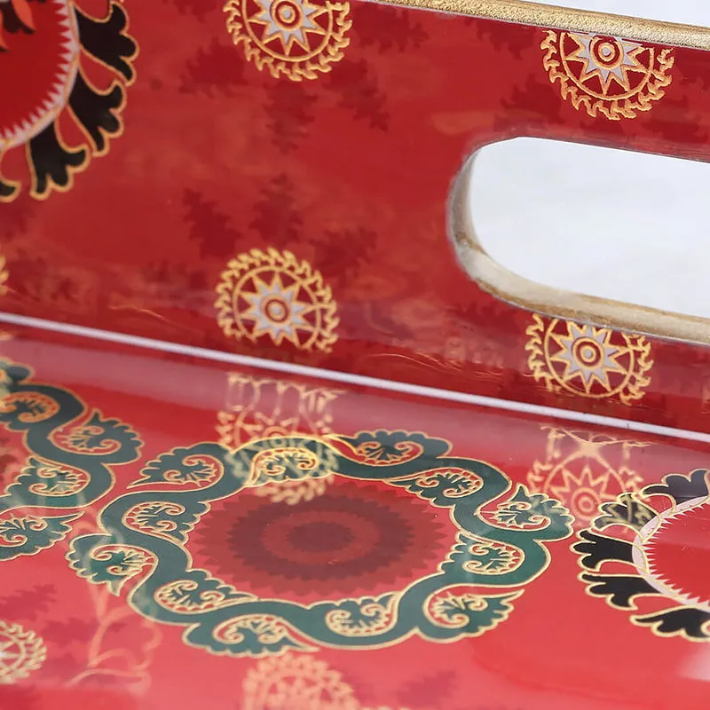 India Circus Adah Square Serving Tray media 5