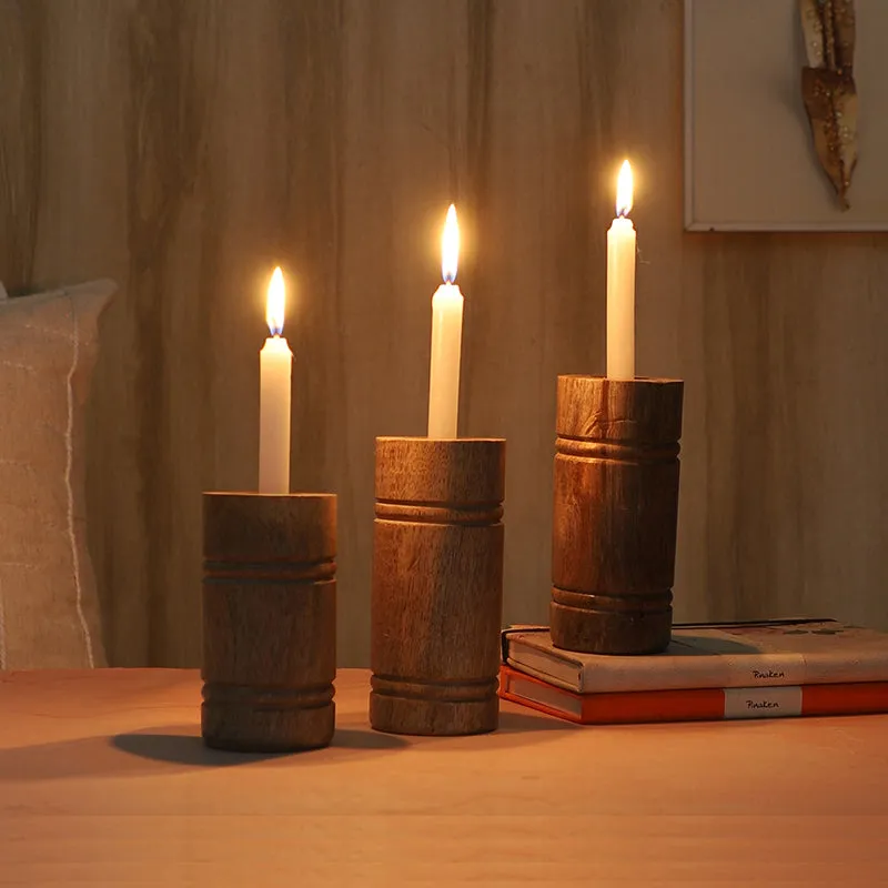 Kindra Mango Wood Candle - Set Of Three media 6