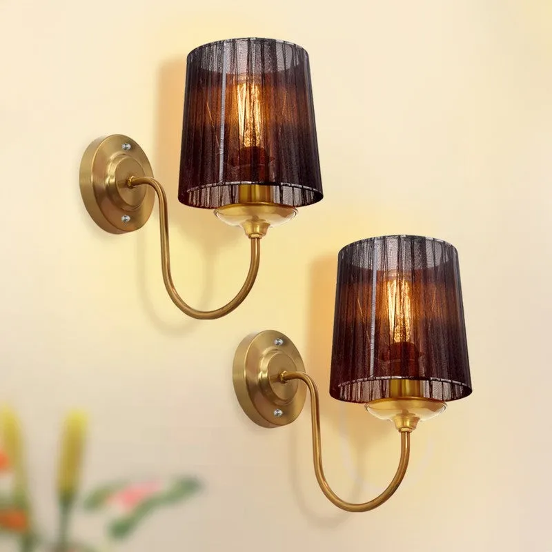 PrismBeam Adaptive Fabric & Metal Wall Lamp - Set Of Two media 3