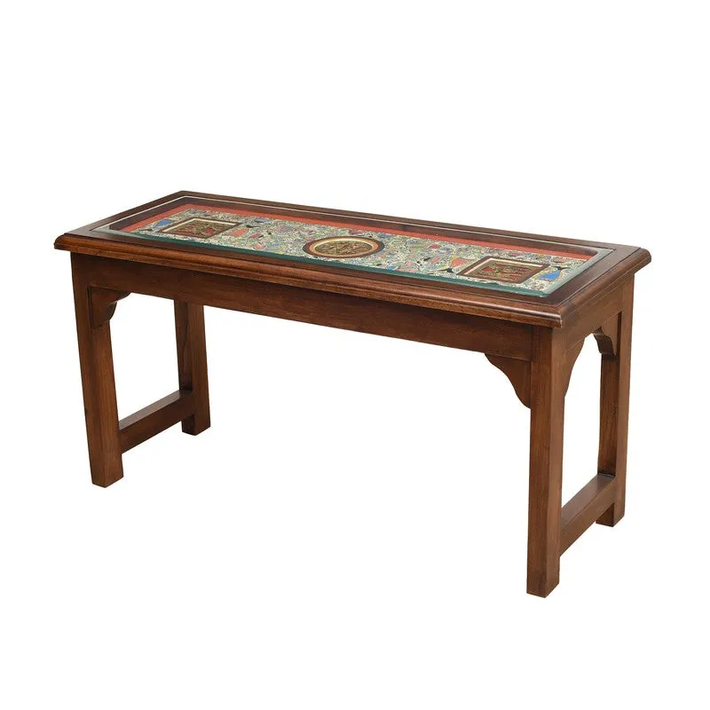 Villy Teak Wood Console Table media 3