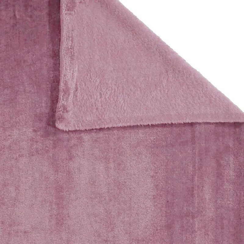 Gentle Rest Fleece Bedsheet (Pink) - 300 GSM media 6