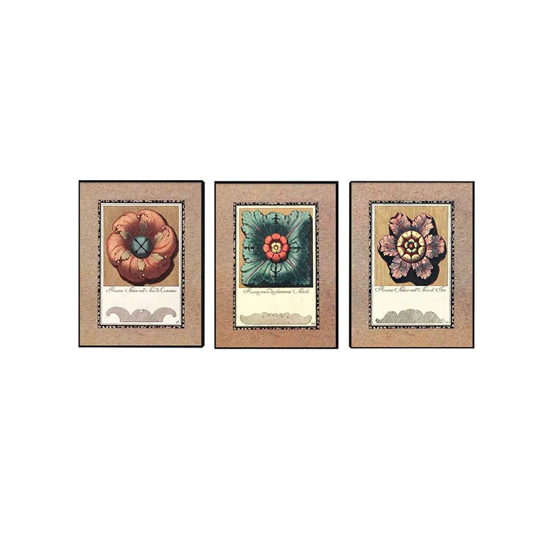 Aeris Flora Wall Painting - Set Of Three media 3