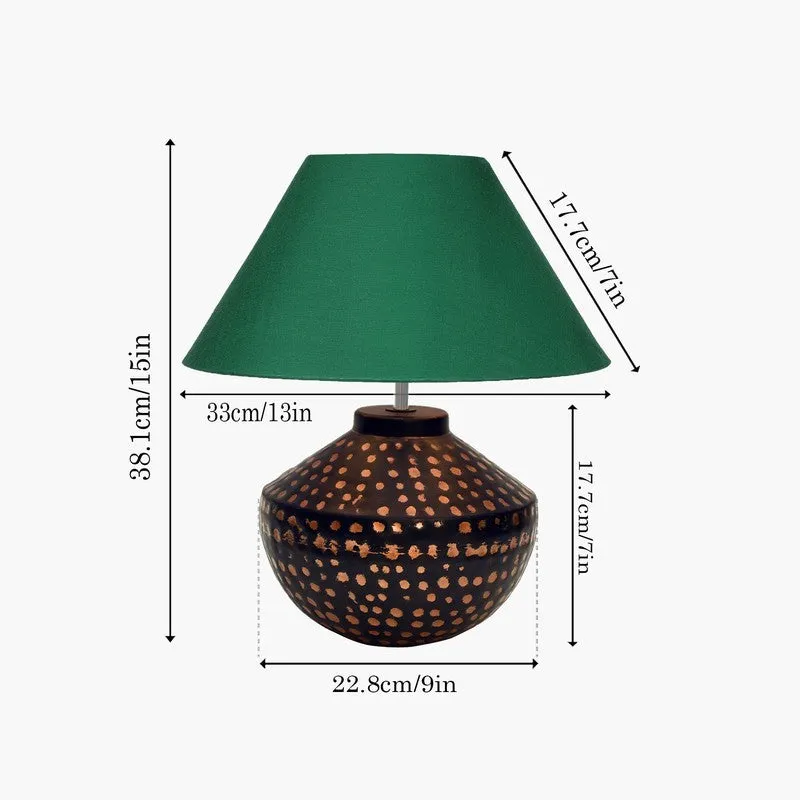 GlowEdge Sleek Tech Metal Table Lamp - Green media 7
