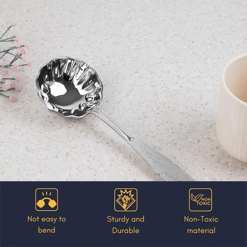 Premium Nijo Stainless Steel Kitchen Ladle - Dishwasher Safe media 8