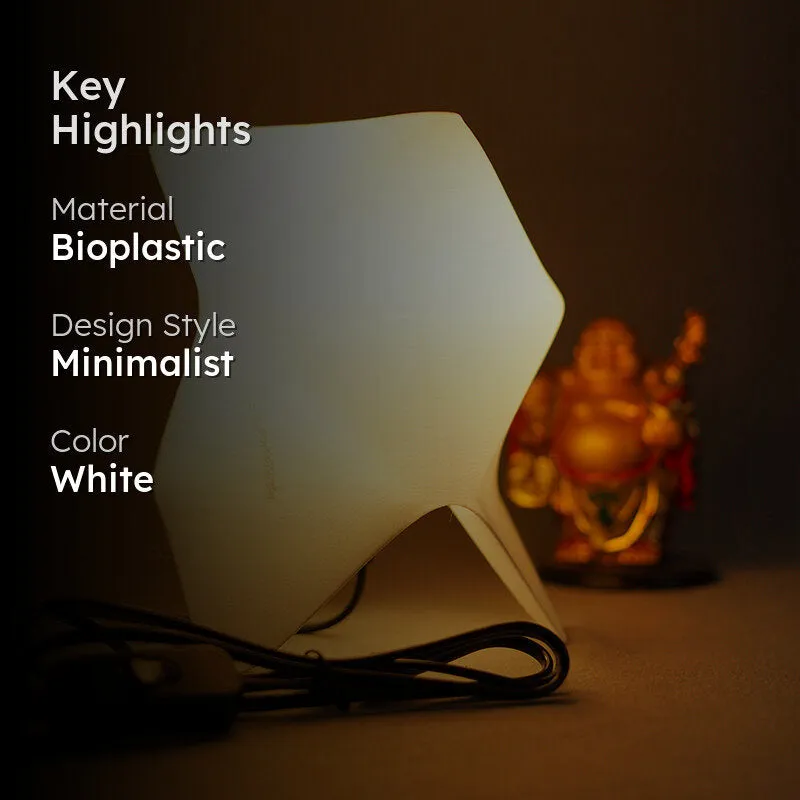 Verde Glow 3D Printed LED Table Lamp - White media 2