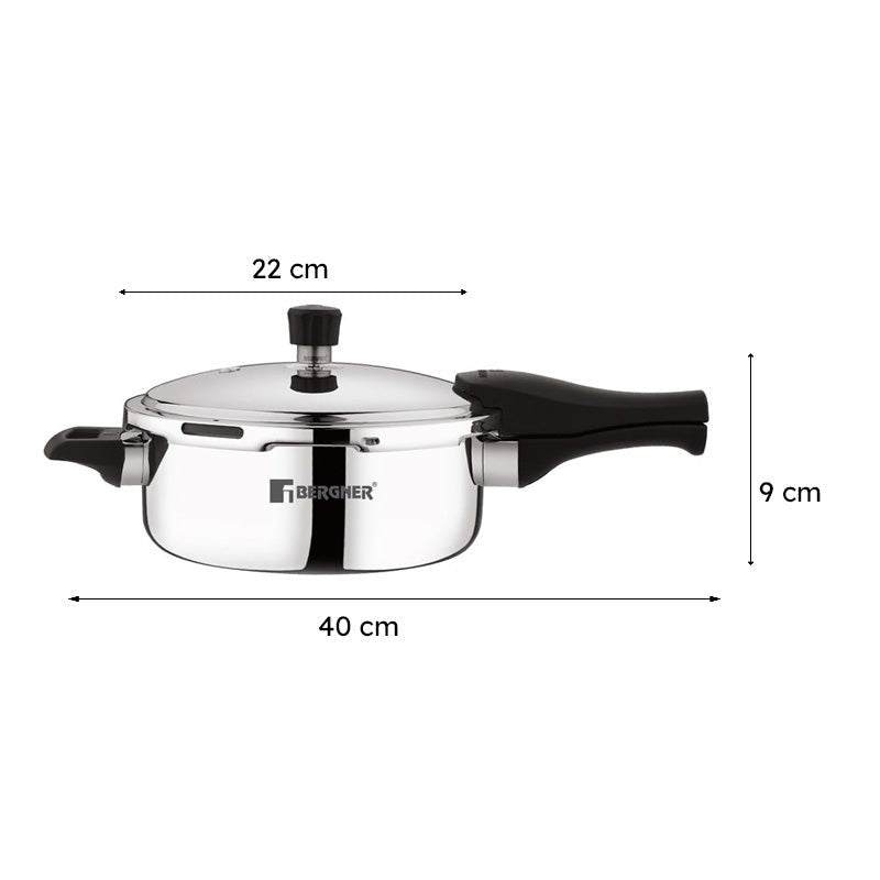 Bergner Induction Safe Pressure Cooker - 3500 ml/9 Inches media 9