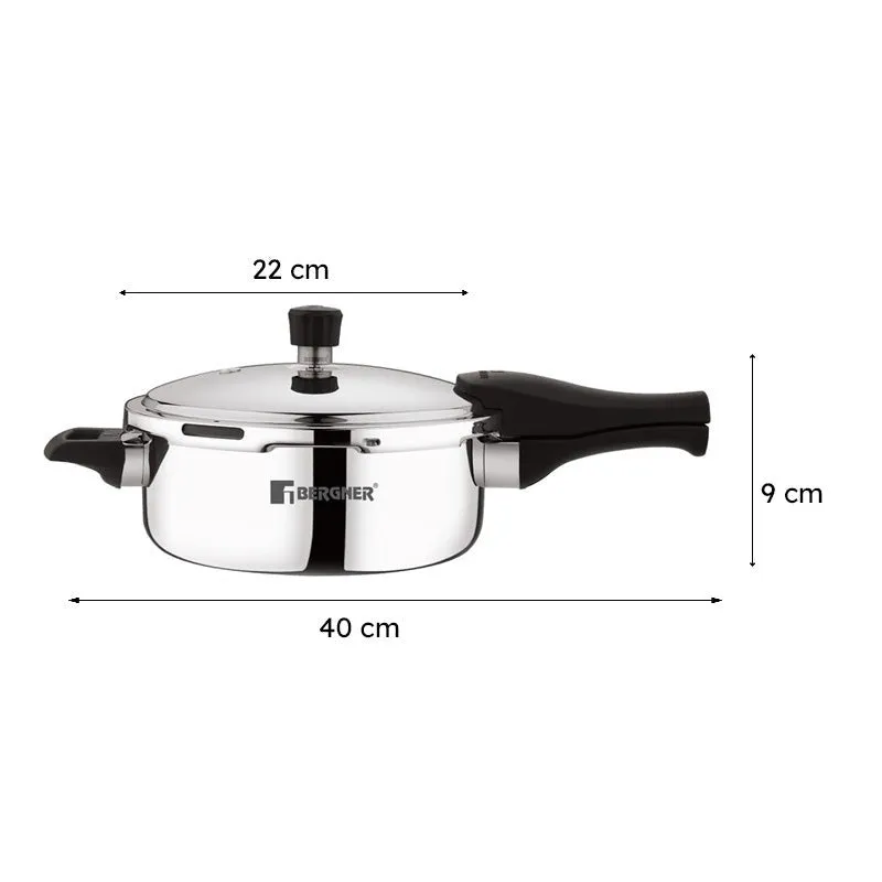Bergner Induction Safe Pressure Cooker - 3500 ml/9 Inches media 9