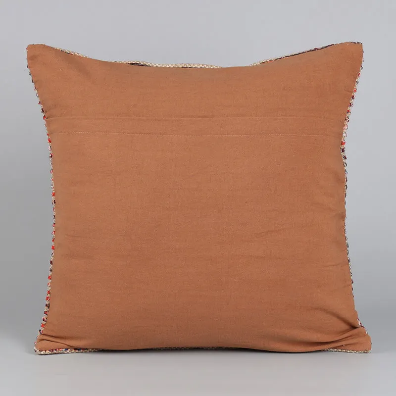 India Circus Weaver's Tale Tufted Cotton Cushion Cover - Set Of Two media 4