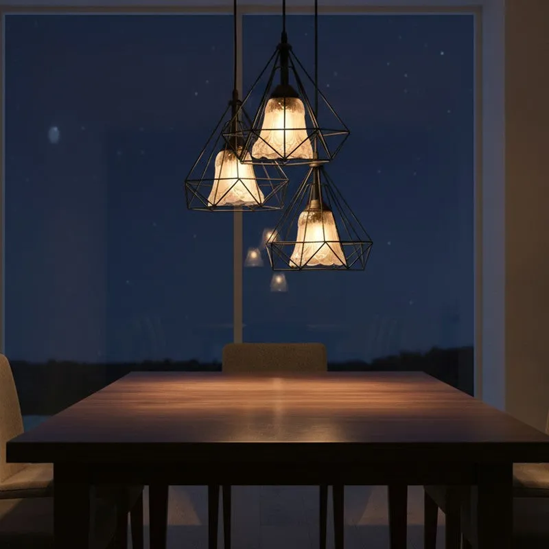 Geometric Trio Glass Ceiling Lamp media 3