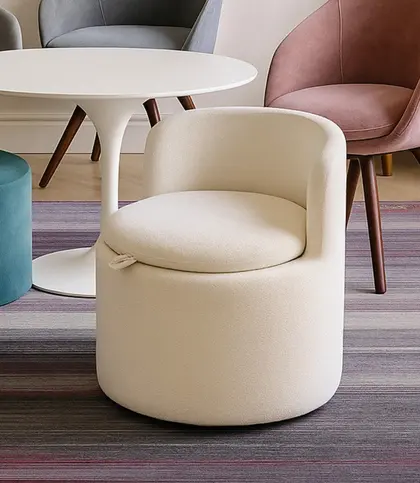 Fabric · Wood · Foam
