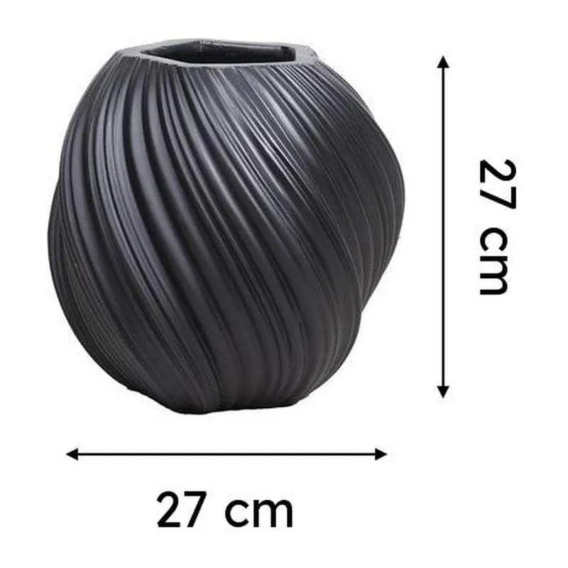 Shadow Drift Floor Planter - Black - 9
