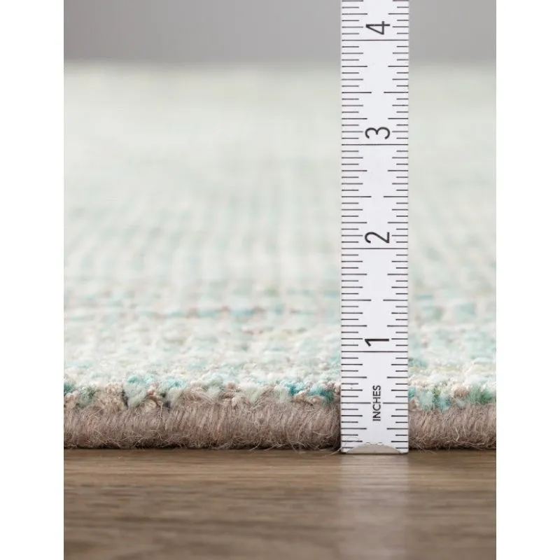 Thread Tale Hand Woven Wool Rug - Silver media 9