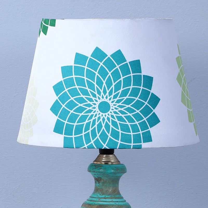 Akari Totem Printed Mango Wood Table Lamp media 3