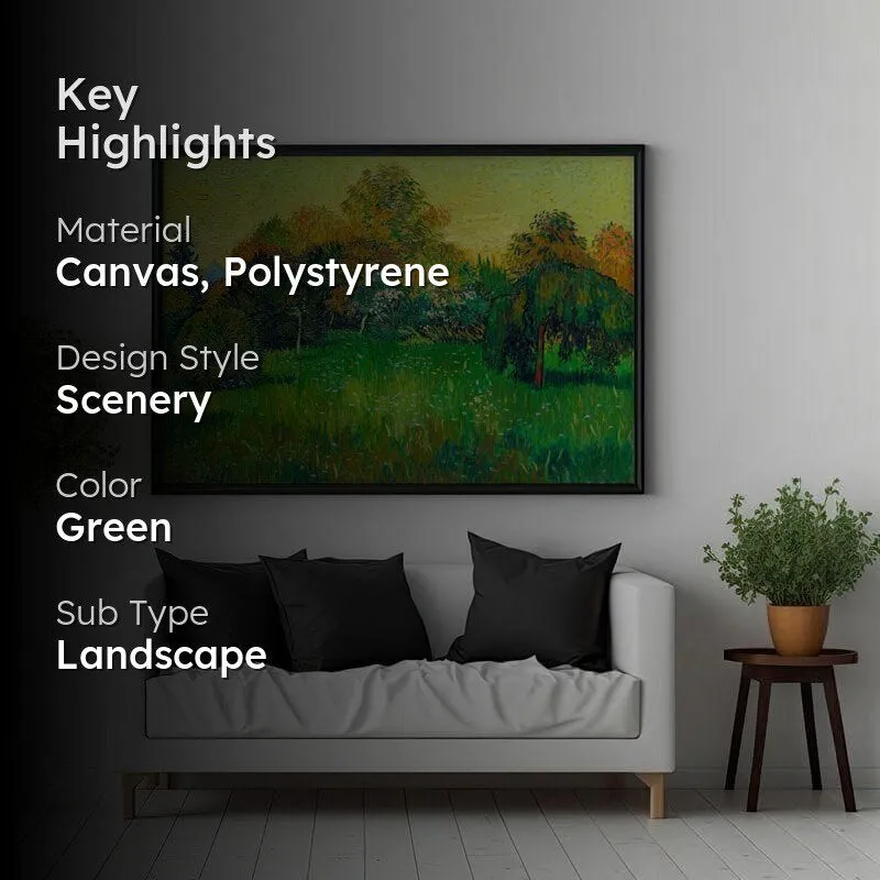 The Poets Garden By Vincent Van Gogh - Black Frame media 2