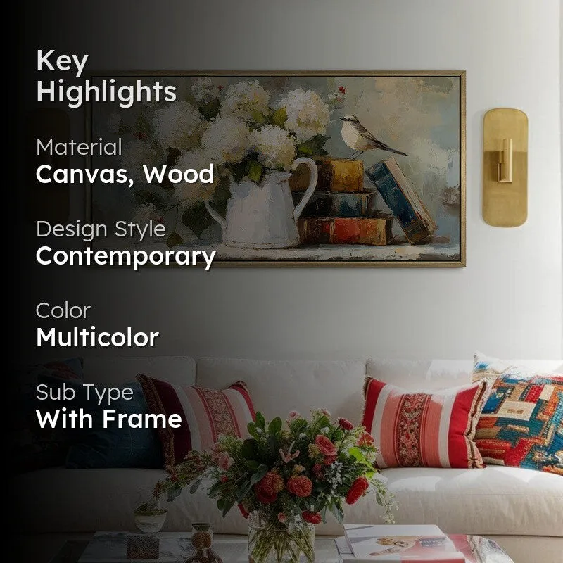 Antique Canvas Wall Painting With Frame media 2