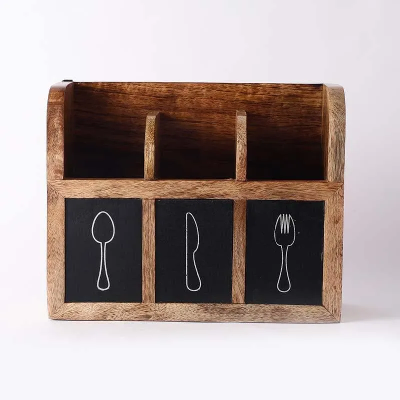 Elite Wooden Cutlery Box media 4
