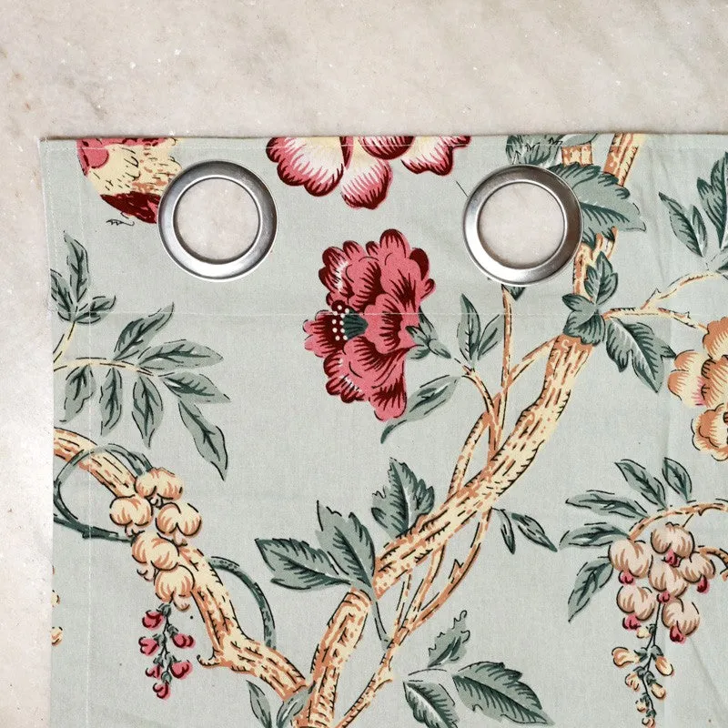 FloraMist Cotton Curtain - Set Of Two media 4