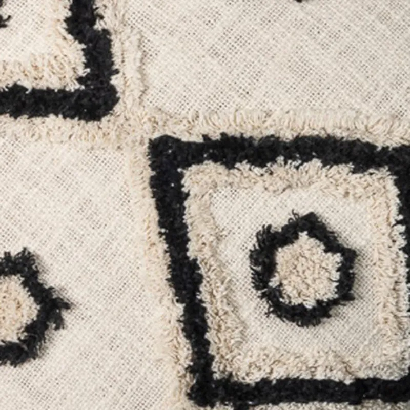 Ecru Ink Tufted Cushion Cover media 4