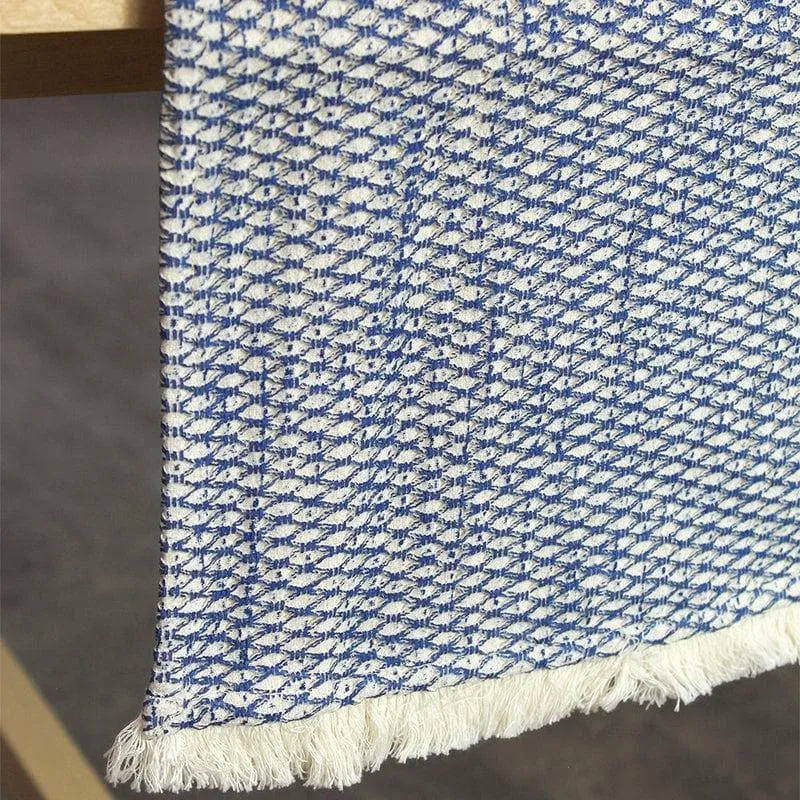 Akasam Cotton Table Runner - Blue media 3