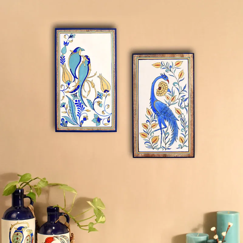 Eden Birds Wall Art With Frame - Set Of Two media 1