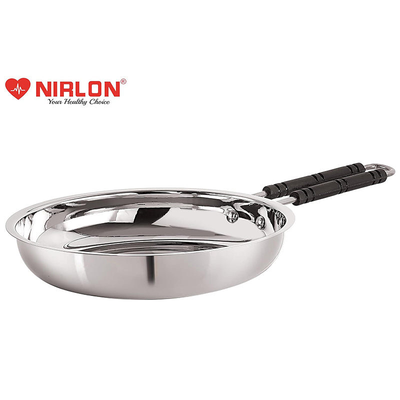 Nirlon Steel Frying Pan - 9 Inches - 24 Cm