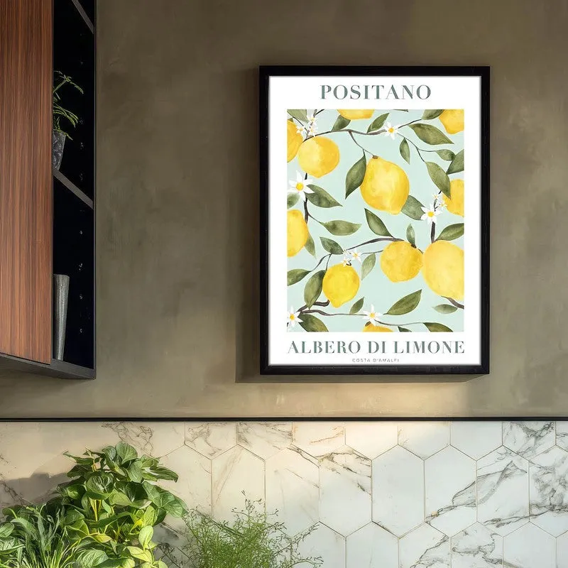 Citrus Zest Archival Canvas Wall Art - Black media 3