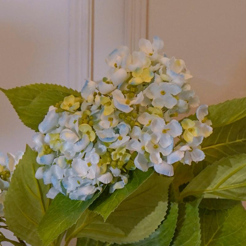 Faux Hydrangea Flower Stick (Blue) - 32 CM media 4