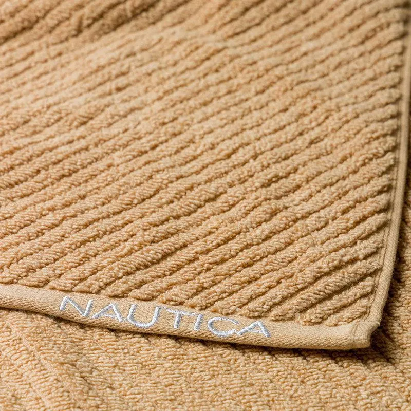 Nautica Riviera Soft Cotton Hand Towel (Light Tan) - Set Of Six media 6