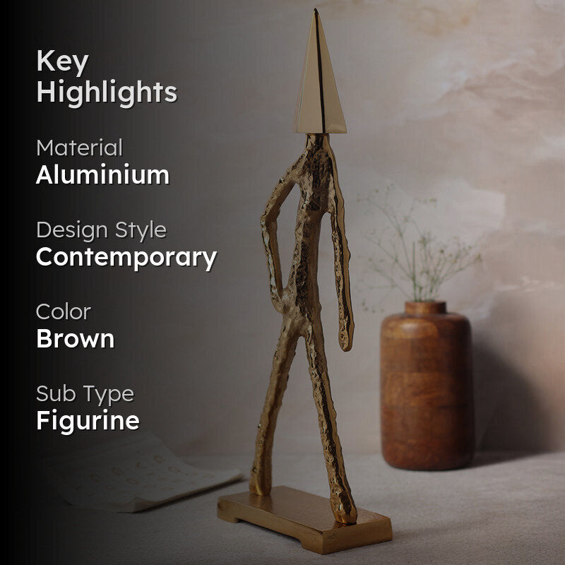 Arrowhead Man Showpiece - Gold media 2