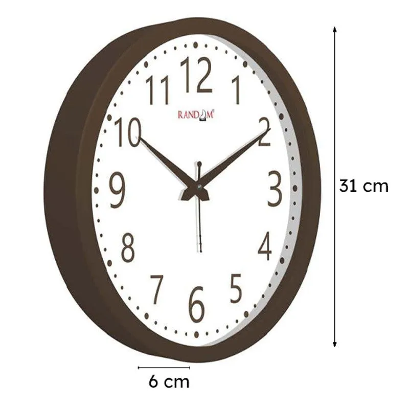 Time Keeper Modern Wall Clock - Brown media 6