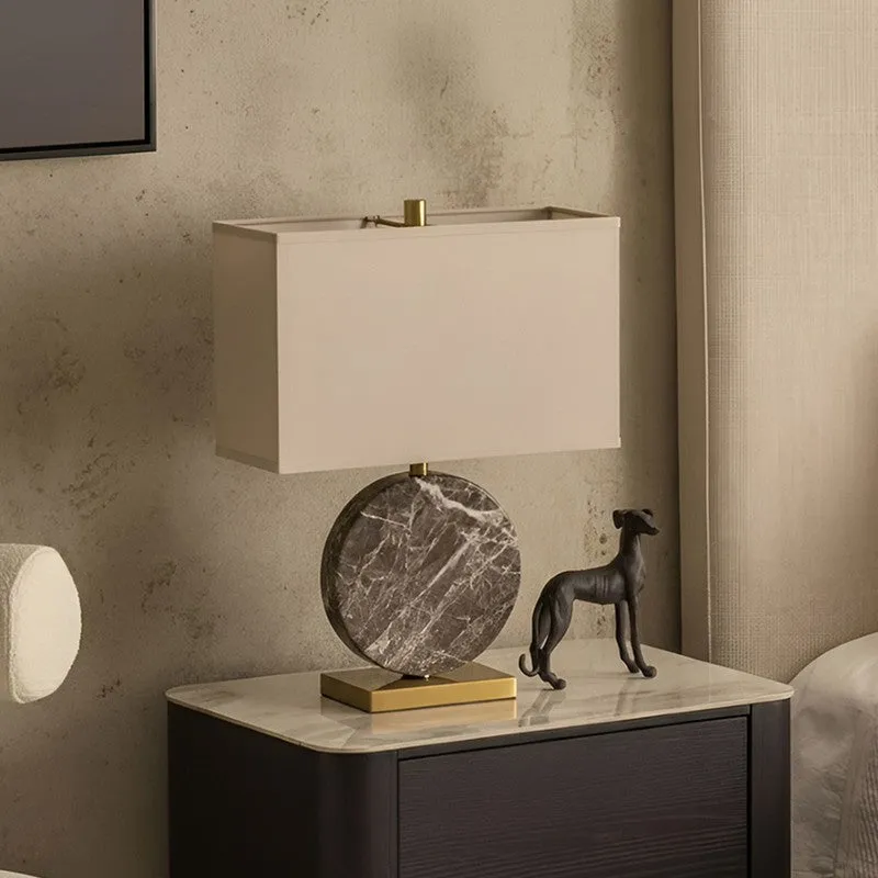 AarviDecor Marlow Classic Fabric Table Lamp - Grey media 4