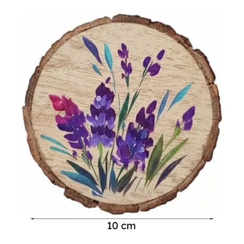 Garden Dream Wooden Handpainted Coaster - Set Of Six media 7