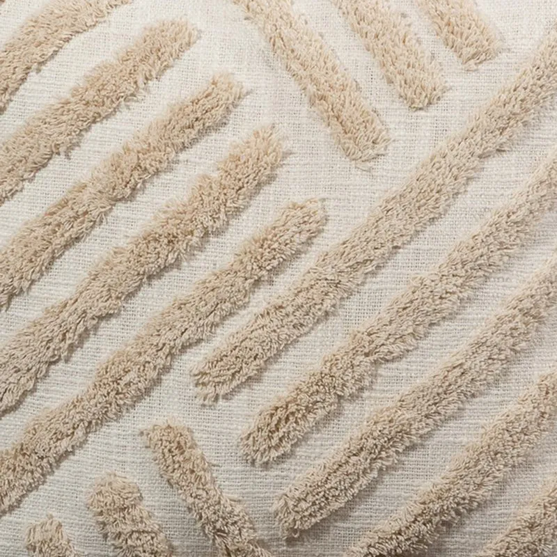 Stripe Knot Tufted Cushion Cover media 3