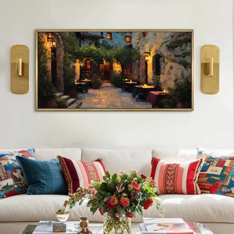 GoldenHush Canvas Wall Painting With Frame media 1