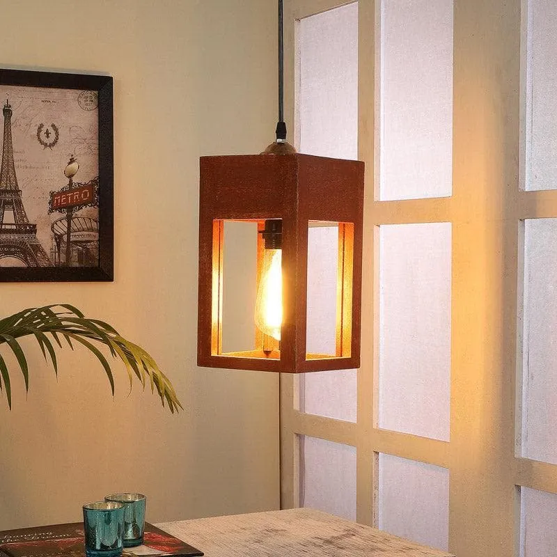 Ismera Wooden Ceiling Lamp media 1