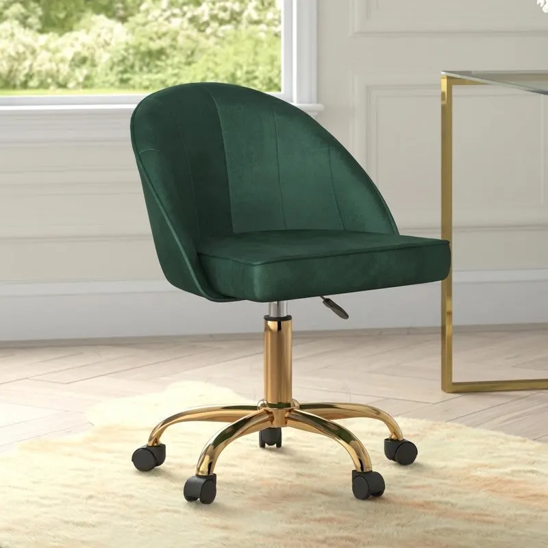 Opulon Metal Office Chair - Green media 1