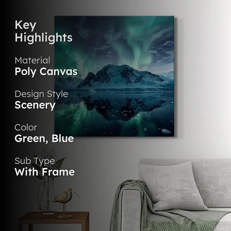Arctic Landscape Aurora Wall Painting media 2