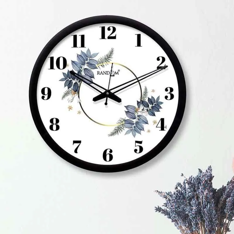 Circular Floral Talks Wall Clock media 1