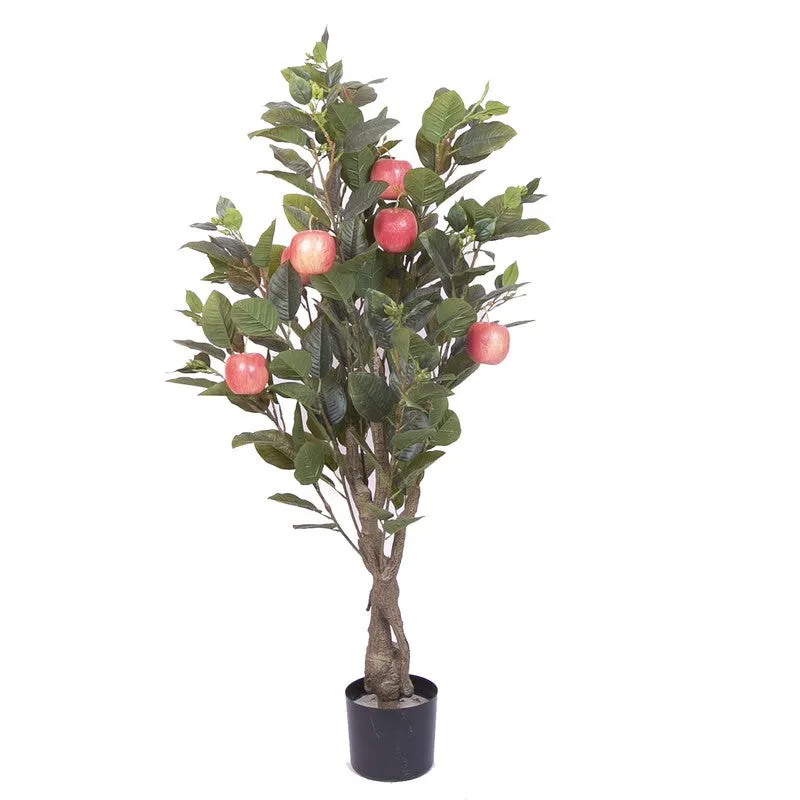 Classic Artificial Apple Tree With Black Plastic Pot media 4