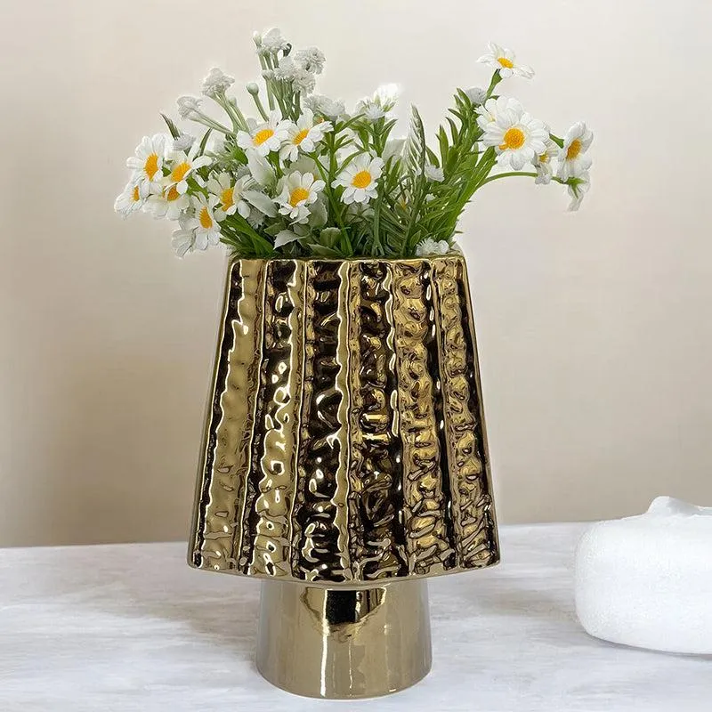 Amber Aura Ceramic Vase media 1
