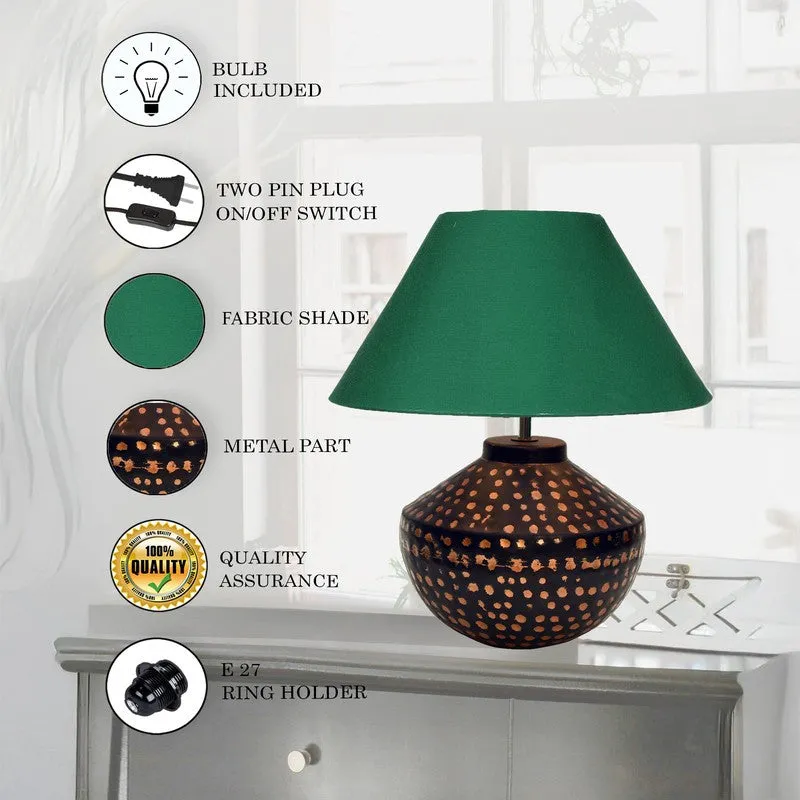 GlowEdge Sleek Tech Metal Table Lamp - Green media 6