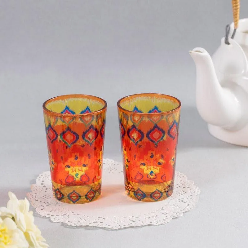 Dazzling Ikat Chai Glass - Set of Two media 3